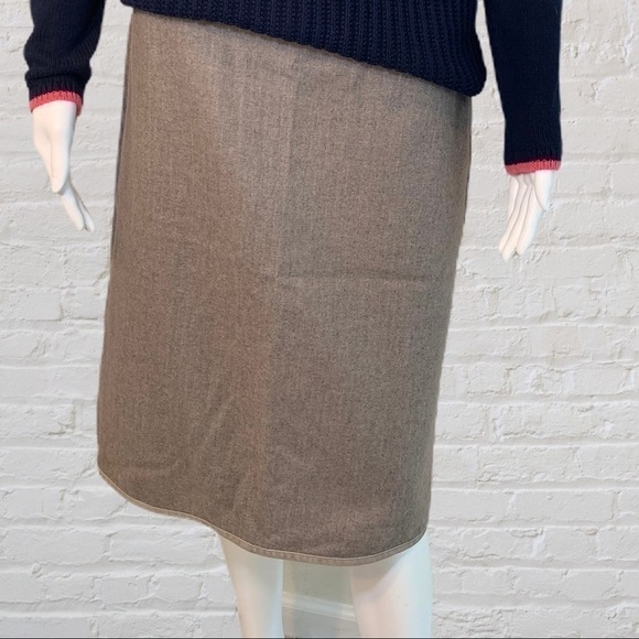 Les Copains Brown A-Line Skirt - Picture 2 of 8